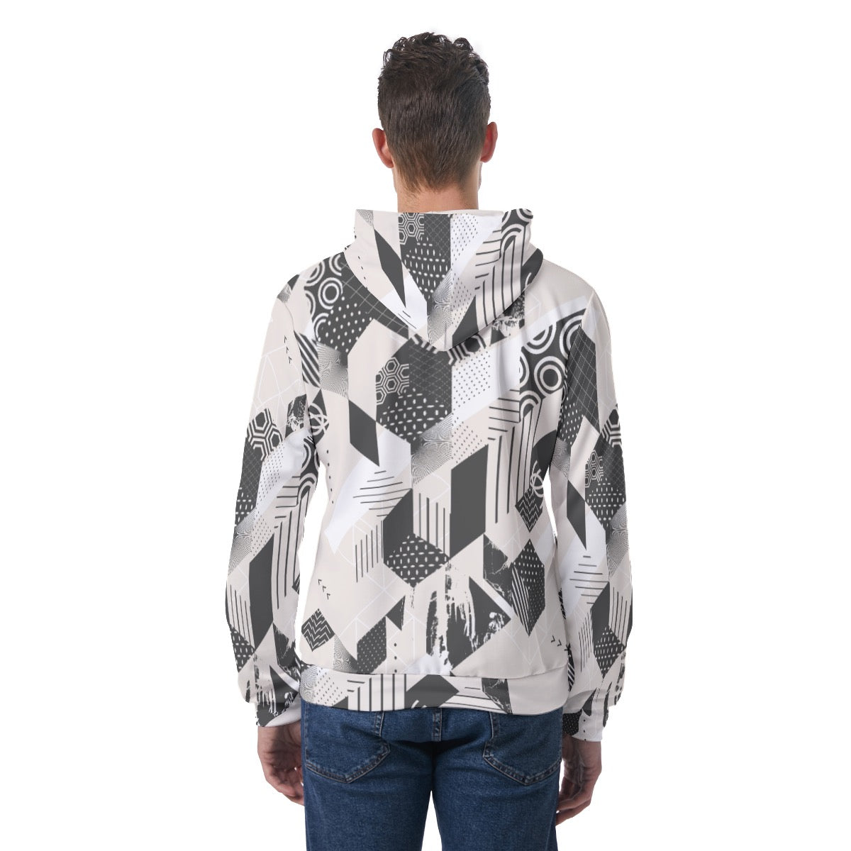 All-Over Print Men's Hoodie With Double-side Print Hood