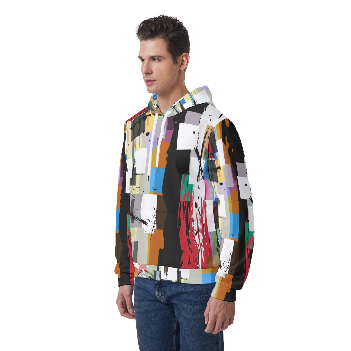 All-Over Print Men's Hoodie With Double-side Print Hood