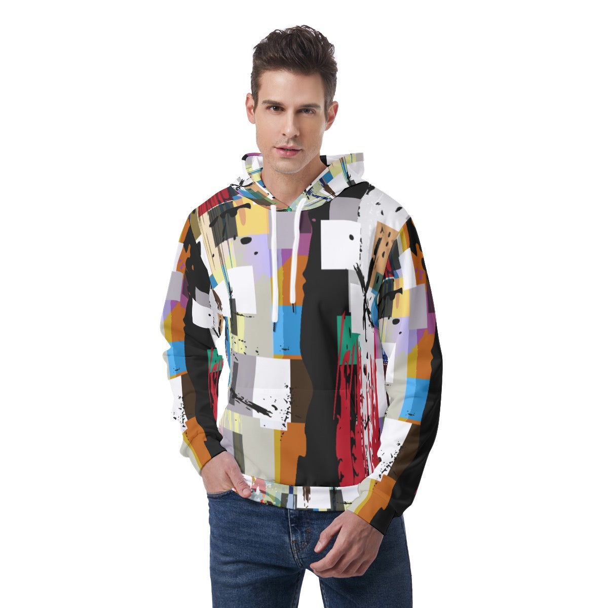 All-Over Print Men's Hoodie With Double-side Print Hood