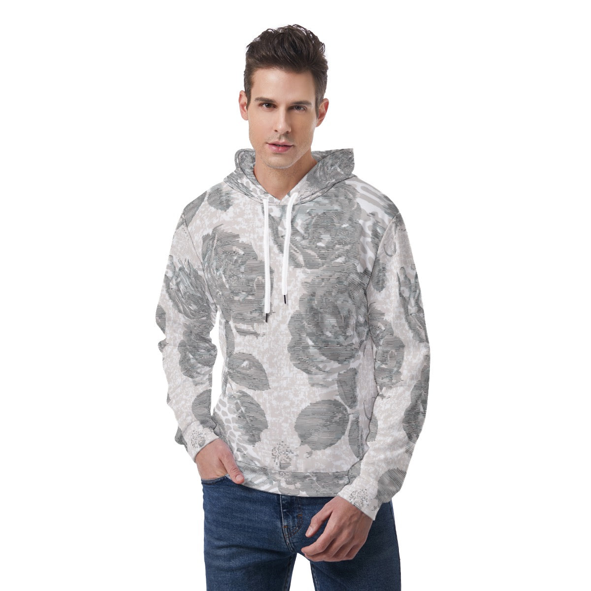 All-Over Print Men's Hoodie With Double-side Print Hood