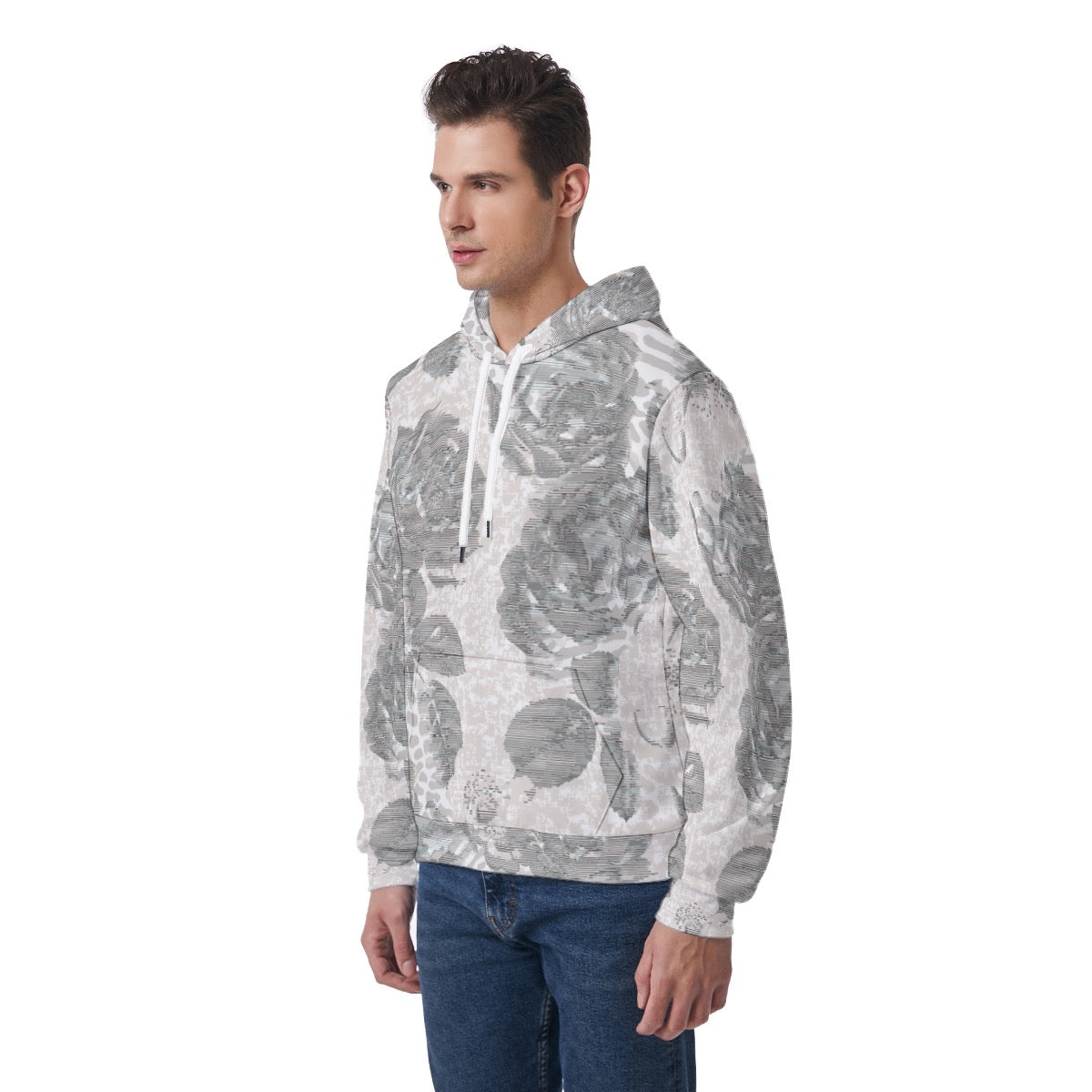 All-Over Print Men's Hoodie With Double-side Print Hood