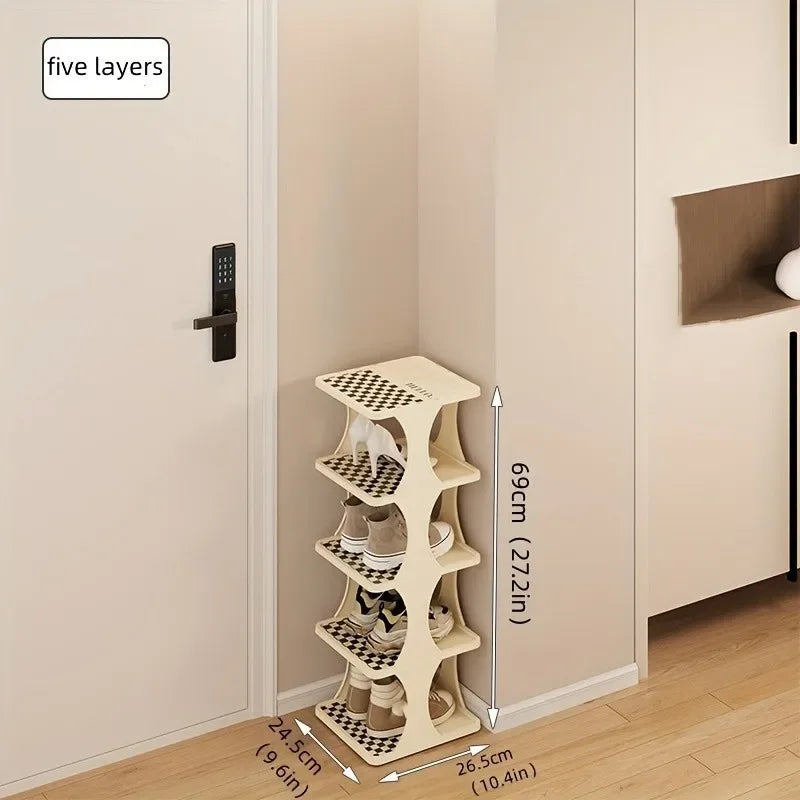 1pc Multi-Layer Shoe Rack for Entryway, Living Room, Bedroom, Dormitory, and Rental House - Easy-to-Install and Detachable Shoe