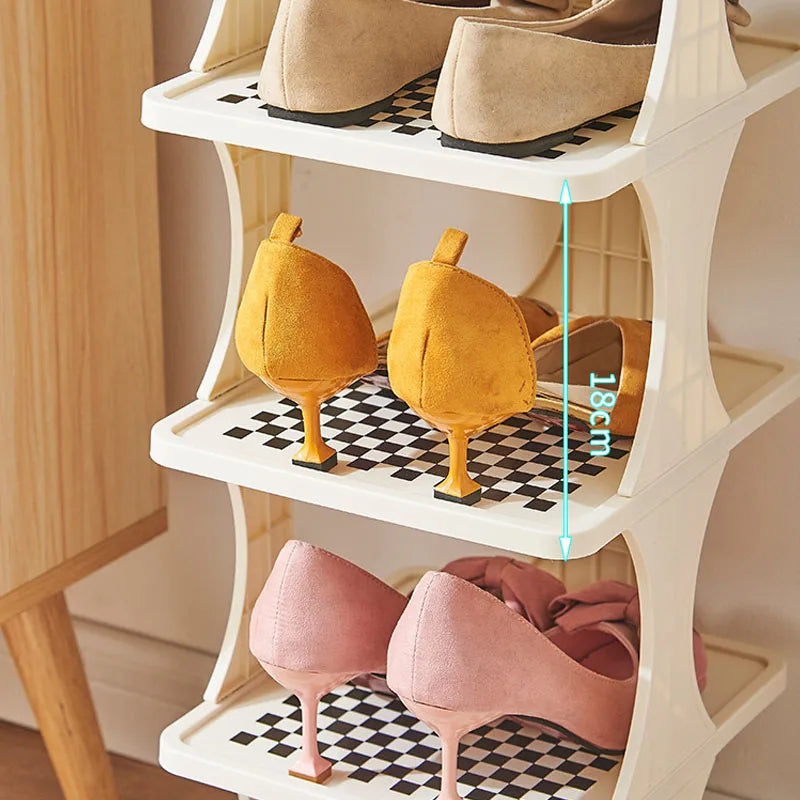 1pc Multi-Layer Shoe Rack for Entryway, Living Room, Bedroom, Dormitory, and Rental House - Easy-to-Install and Detachable Shoe